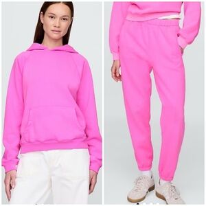 Gap Bright Pink Hoodie and Joggers Set M